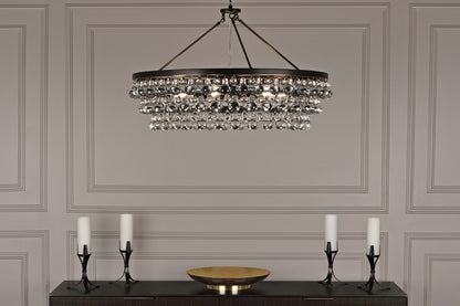 Robert Abbey  Bling Chandelier in Deep Patina Bronze Z1004