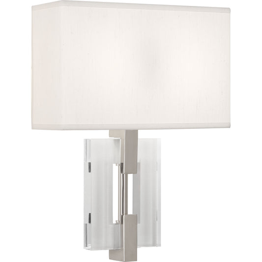 Robert Abbey  Lincoln Wall Sconce in Polished Nickel Finish with Crystal Accents 1010