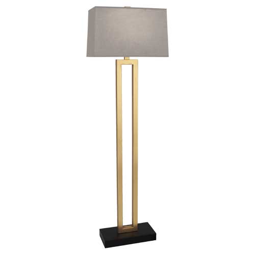 Robert Abbey  Doughnut Floor Lamp in Natural Brass Finish 106G