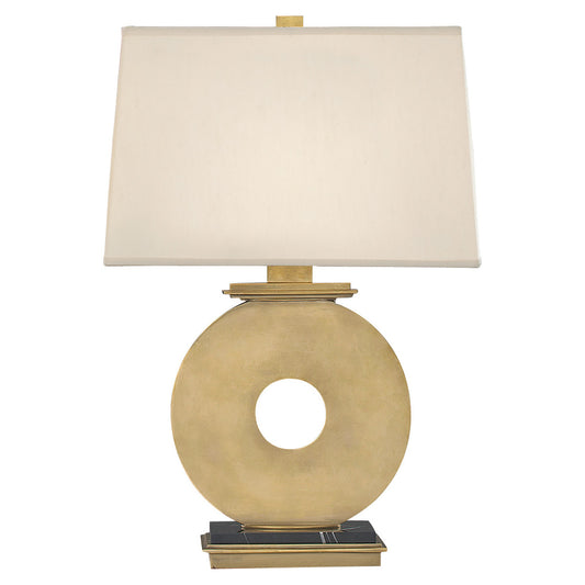 Robert Abbey  Tic-Tac-Toe Table Lamp in Natural Brass 125