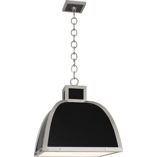 Robert Abbey  Ranger Pendant in Matte Black Painted Finish with Polished Nickel Accents 1446