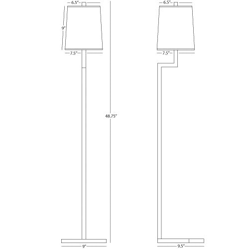 Robert Abbey  Doughnut Floor Lamp in Natural Brass 149