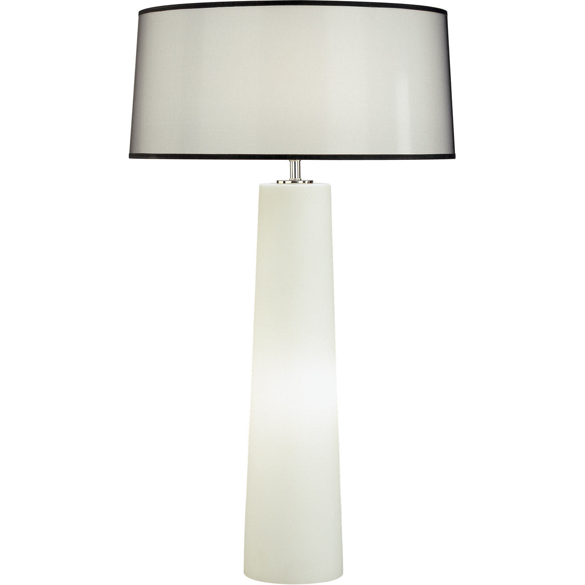 Robert Abbey  Rico Espinet Rico Espinet Olinda Table Lamp in Frosted White Cased Glass Base with Night Light 1578B