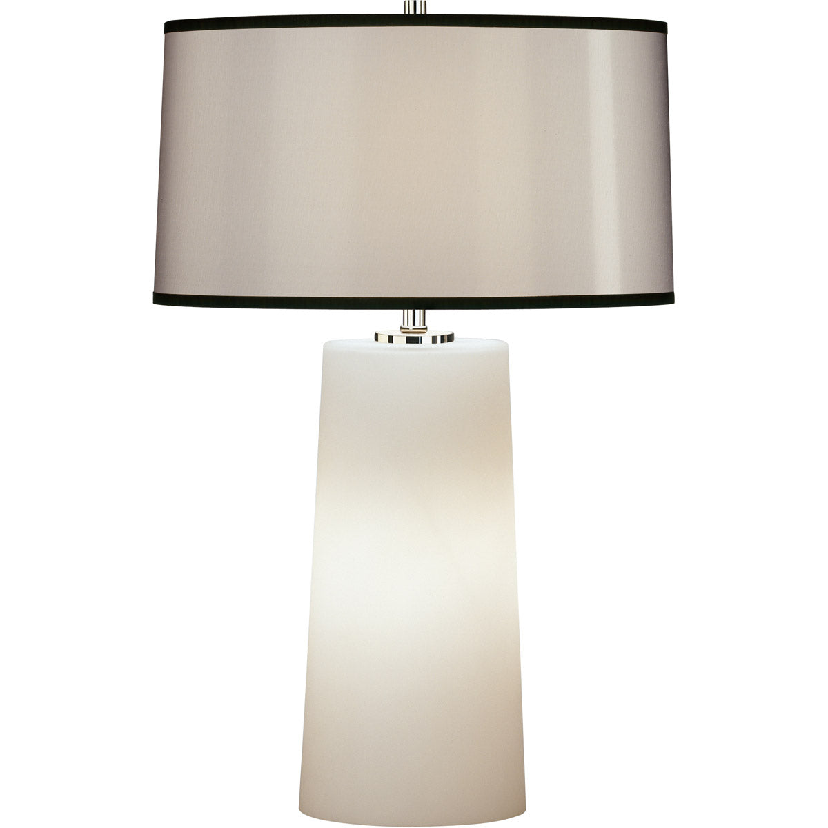 Robert Abbey  Rico Espinet Rico Espinet Olinda Accent Lamp in Frosted White Cased Glass Base with Night Light 1580B