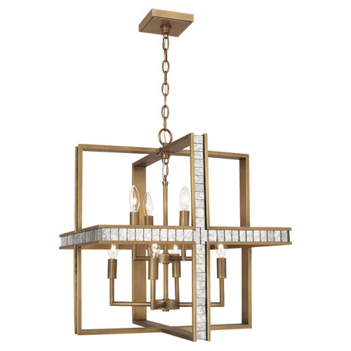 Robert Abbey Diana Pendant Chandelier in Warm Brass 204