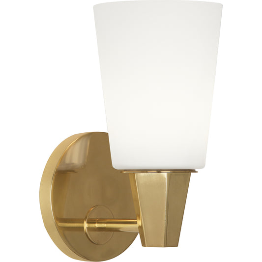 Robert Abbey   Wheatley Wall Sconce in Modern Brass 254F