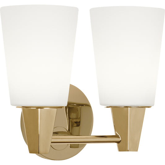 Robert Abbey   Wheatley Wall Sconce in Modern Brass 255F