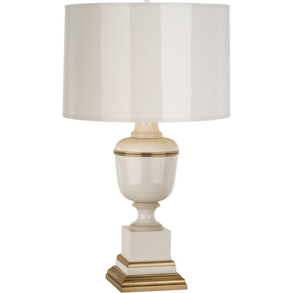 Robert Abbey  Mary McDonald Annika Accent Lamp in Ivory Lacquered Paint with Natural Brass and Ivory Crackle Accents 2604