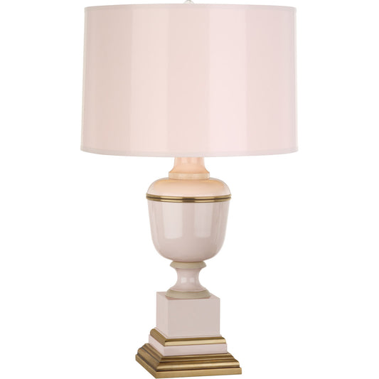 Robert Abbey  Mary McDonald Annika Accent Lamp in Blush Lacquered Paint with Natural Brass and Ivory Crackle Accents 2605