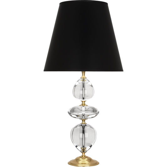 Robert Abbey  Williamsburg Williamsburg Orlando Table Lamp in Clear Crystal with Modern Brass Accents 260B