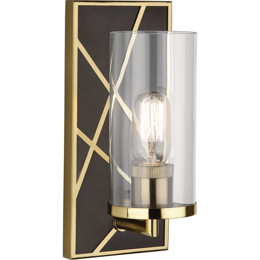 Robert Abbey  Michael Berman Bond Wall Sconce in Deep Patina Bronze Finish with Modern Brass Accents 533