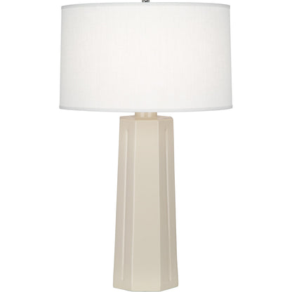 Robert Abbey  Bone Mason Table Lamp in Bone Glazed Ceramic 960