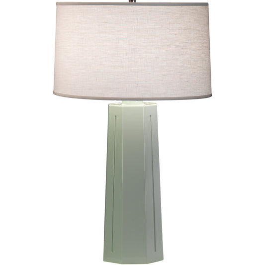 Robert Abbey  Celadon Mason Table Lamp in Celadon Glazed Ceramic 977