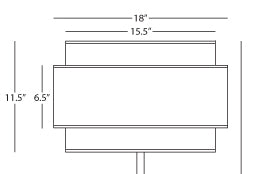 Robert Abbey  Replacement Shade for Decker AW132