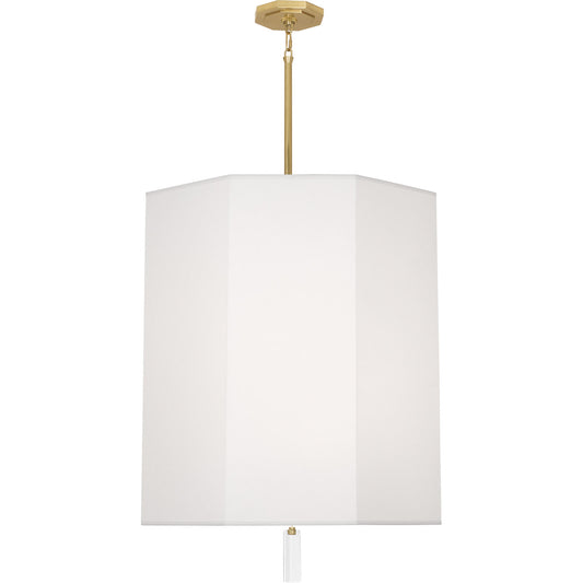 Robert Abbey  Kate Pendant in Modern Brass Finish with Clear Crystal Accent AW202