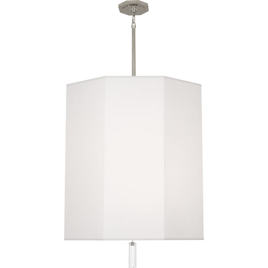 Robert Abbey  Kate Pendant in Polished Nickel Finish with Clear Crystal Accent AW203