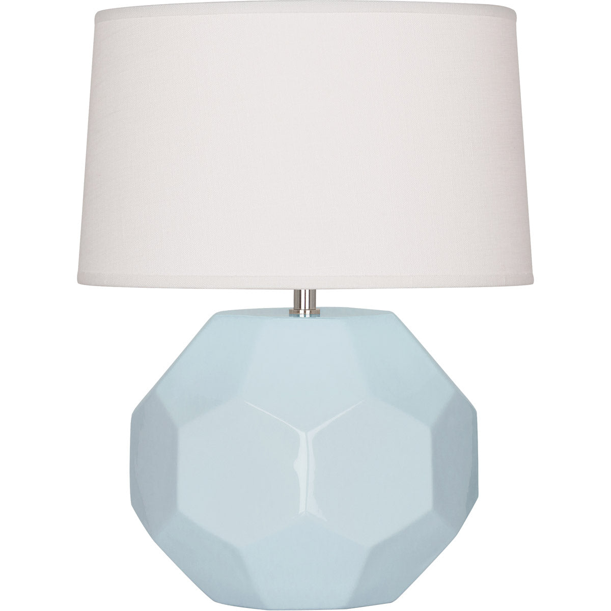 Robert Abbey  Baby Blue Franklin Accent Lamp in Baby Blue Glazed Ceramic BB02