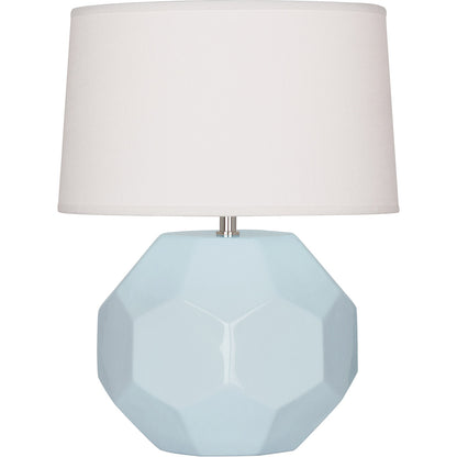 Robert Abbey  Baby Blue Franklin Accent Lamp in Baby Blue Glazed Ceramic BB02