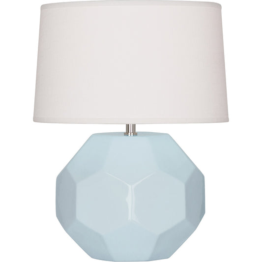 Robert Abbey  Baby Blue Franklin Accent Lamp in Baby Blue Glazed Ceramic BB02