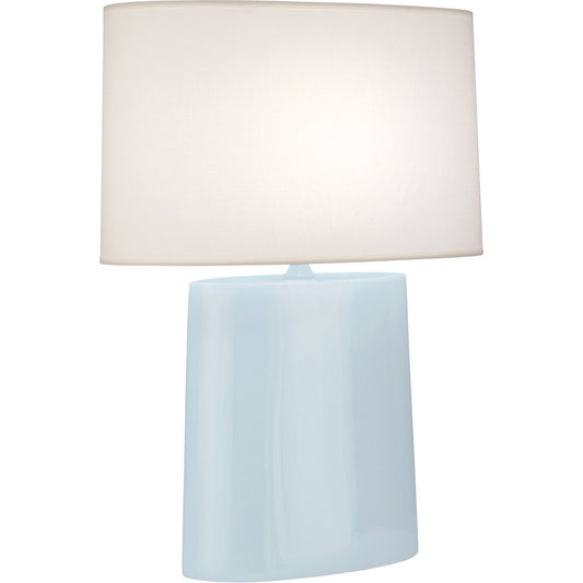 Robert Abbey  Baby Blue Victor Table Lamp in Baby Blue Glazed Ceramic BB03