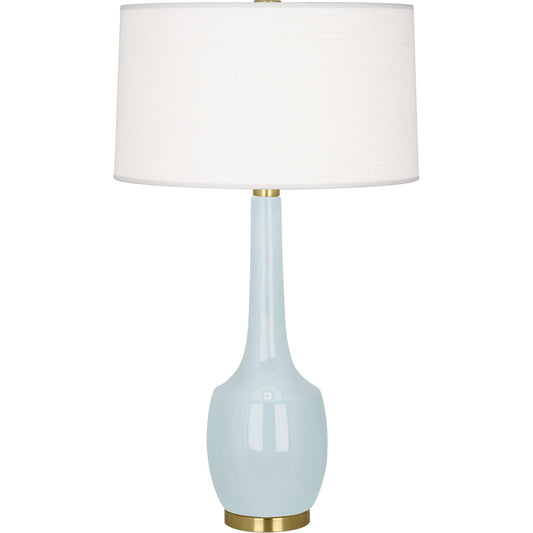 Robert Abbey  Baby Blue Delilah Table Lamp in Baby Blue Glazed Ceramic BB701