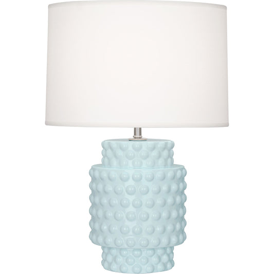 Robert Abbey  Baby Blue Dolly Accent Lamp in Baby Blue Glazed Textured Ceramic BB801