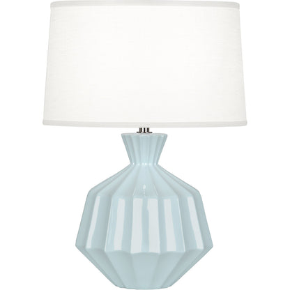 Robert Abbey  Baby Blue Orion Ceramic Accent Lamp in Baby Blue Glazed Ceramic BB989