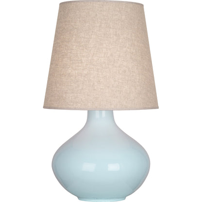 Robert Abbey  Baby Blue June Table Lamp in Babay Blue Glazed Ceramic BB991