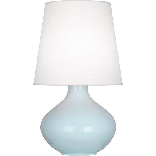 Robert Abbey  Baby Blue June Table Lamp in Baby Blue Glazed Ceramic BB993