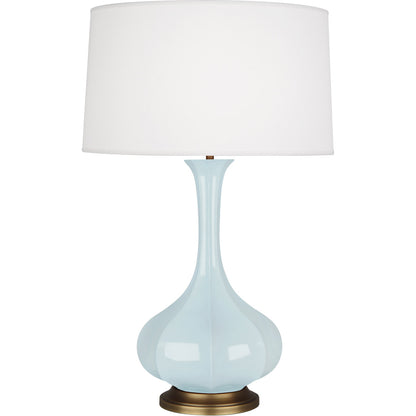 Robert Abbey  Baby Blue Pike Table Lamp in Baby Blue Glazed Ceramic BB994