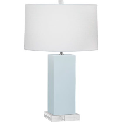 Robert Abbey  Baby Blue Harvey Table Lamp in Baby Blue Glazed Ceramic BB995