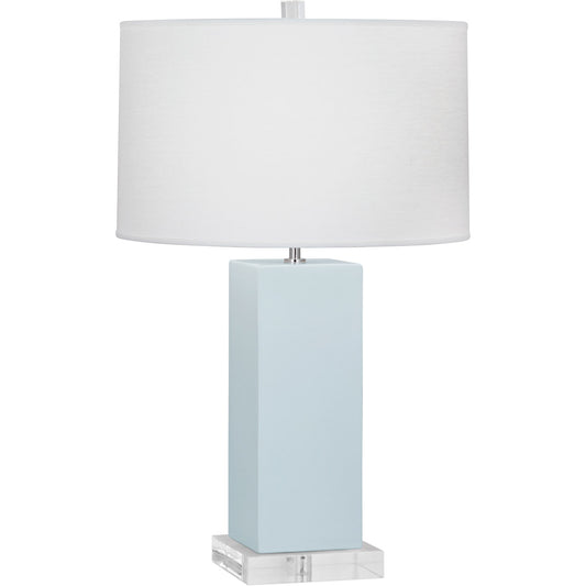 Robert Abbey  Baby Blue Harvey Table Lamp in Baby Blue Glazed Ceramic BB995