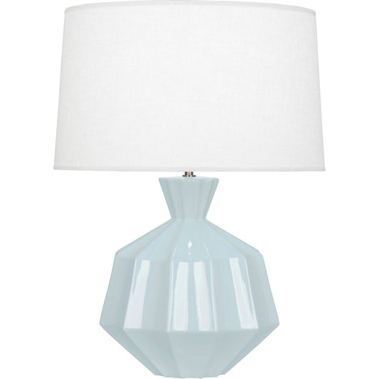 Robert Abbey  Baby Blue Orion Ceramic Table Lamp in Baby Blue Glazed Ceramic BB999