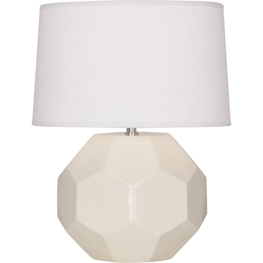 Robert Abbey  Bone Franklin Table Lamp in Bone Glazed Ceramic BN01