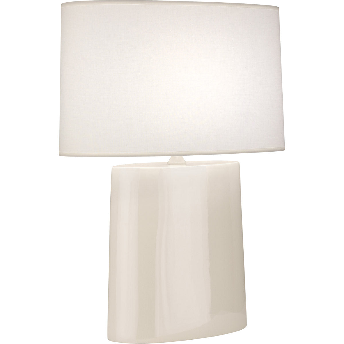 Robert Abbey  Bone Victor Table Lamp in Bone Glazed Ceramic BN03