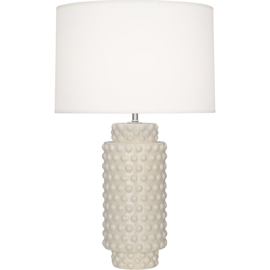 Robert Abbey  Bone Dolly Table Lamp in Bone Glazed Textured Ceramic BN800