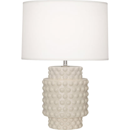 Robert Abbey  Bone Dolly Accent Lamp in Bone Glazed Textured Ceramic BN801