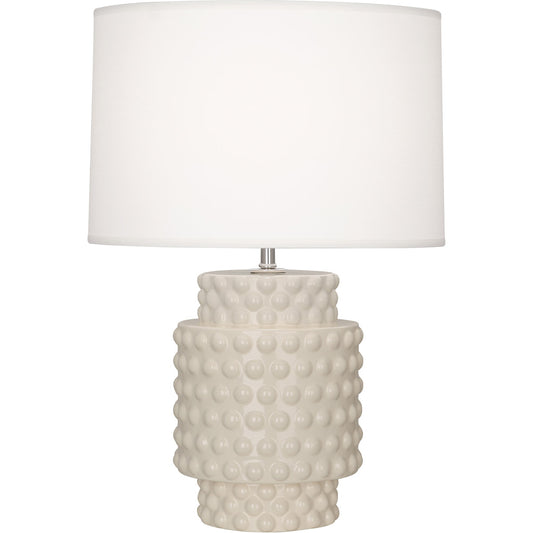 Robert Abbey  Bone Dolly Accent Lamp in Bone Glazed Textured Ceramic BN801