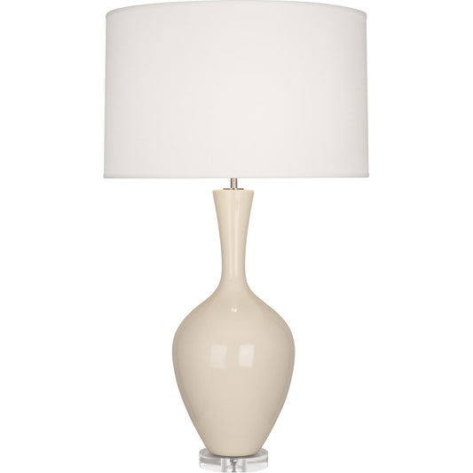 Robert Abbey  Bone Audrey Table Lamp in Bone Glazed Ceramic BN980