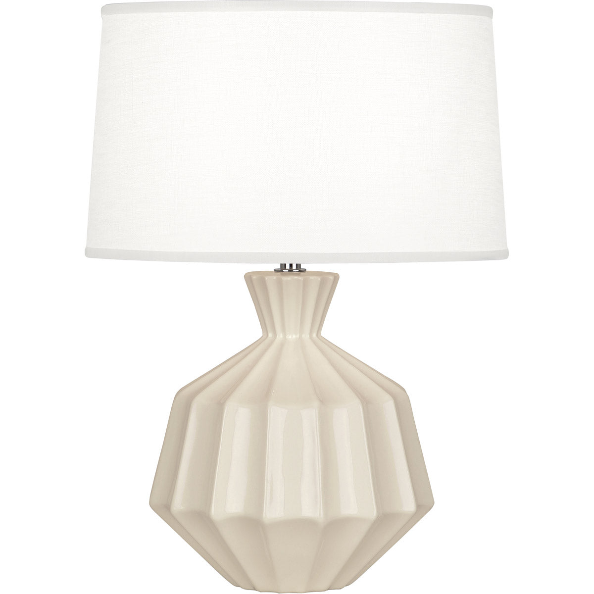 Robert Abbey  Bone Orion Ceramic Accent Lamp in Bone Glazed Ceramic BN989