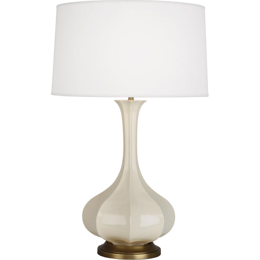 Robert Abbey  Bone Pike Table Lamp in Bone Glazed Ceramic BN994