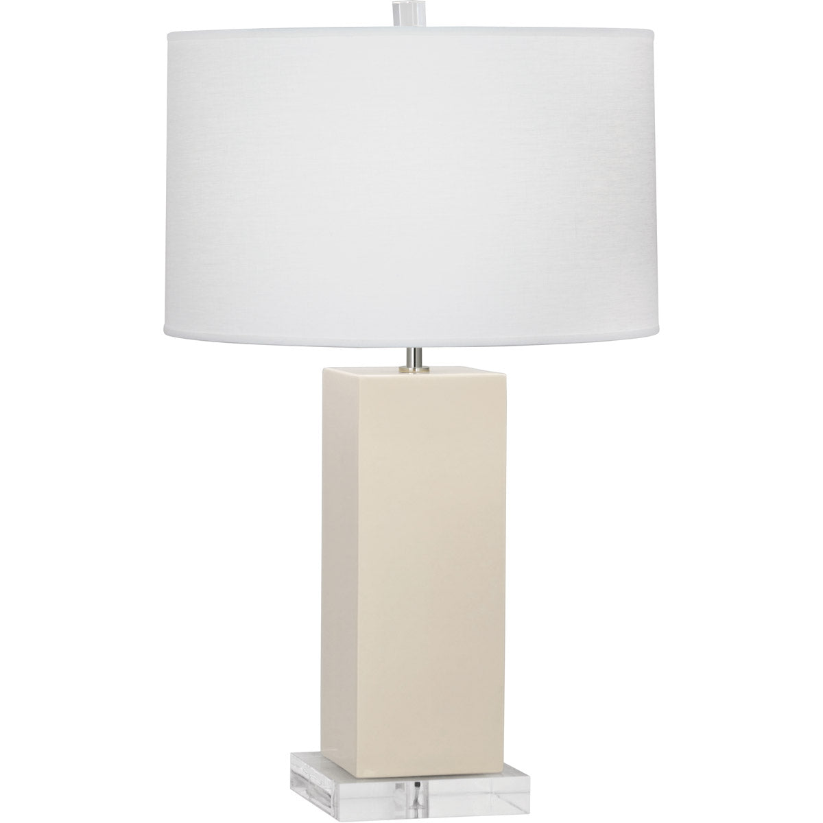 Robert Abbey  Bone Harvey Table Lamp in Bone Glazed Ceramic BN995