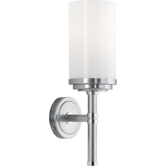 Robert Abbey   Halo Wall Sconce in Brushed Chrome Finish with Polished Chrome Accents C1324