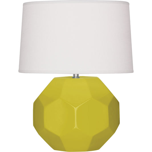 Robert Abbey  Citron Franklin Table Lamp in Citron Glazed Ceramic CI01