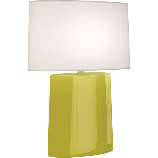 Robert Abbey  Citron Victor Table Lamp in Citron Glazed Ceramic CI03