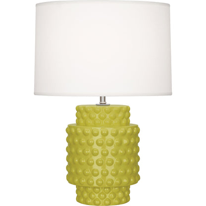 Robert Abbey  Citron Dolly Accent Lamp in Citron Glazed Textured Ceramic CI801