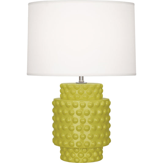 Robert Abbey  Citron Dolly Accent Lamp in Citron Glazed Textured Ceramic CI801