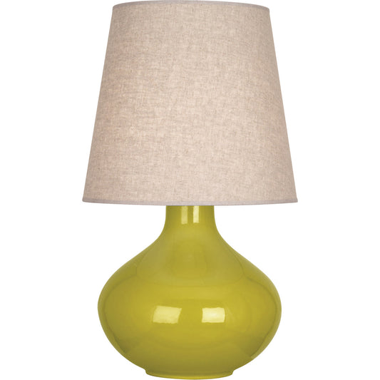 Robert Abbey  Citron June Table Lamp in Citron Glazed Ceramic CI991