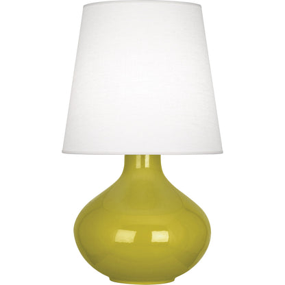 Robert Abbey  Citron June Table Lamp in Citron Glazed Ceramic CI993