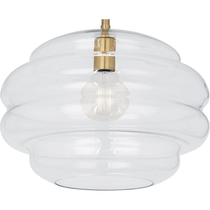 Robert Abbey  Horizon Pendant in Modern Brass Finish with Clear Glass CL65